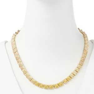 EDDIE BORGO PAVE PYRAMID CHOKER NEW